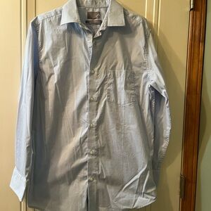Sears Light Blue Casual Button Down Shirt